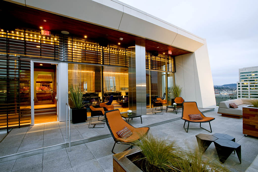 Restaurant bar area with wine selection